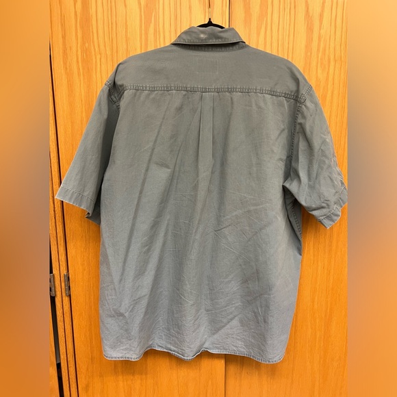 Wrangler XL cyan button SS down 100% cotton - Picture 2 of 5